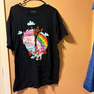 Marvel Black Tee with Colorful Graphic